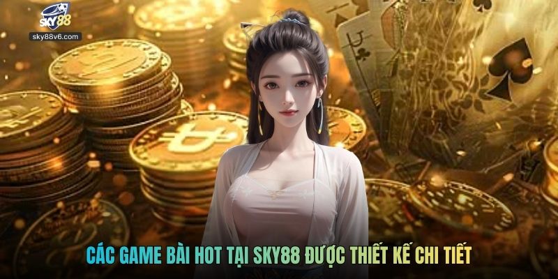 Các game bài hot tại Sky88 được thiết kế chi tiết