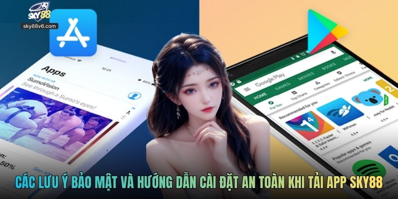 Các lưu ý bảo mật và hướng dẫn cài đặt an toàn khi tải app Sky88