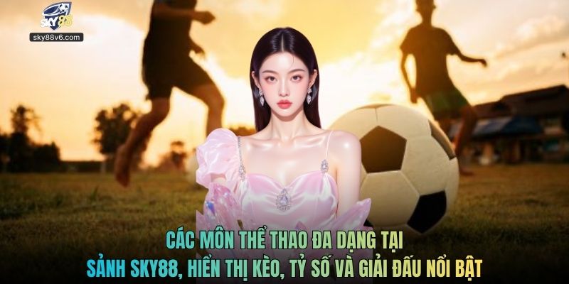 Các môn thể thao đa dạng tại sảnh Sky88, hiển thị kèo, tỷ số và giải đấu nổi bật