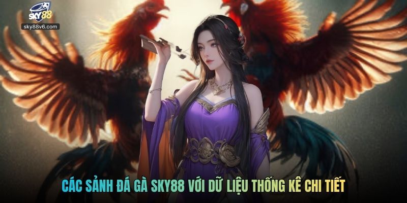 Các sảnh đá gà Sky88 với dữ liệu thống kê chi tiết
