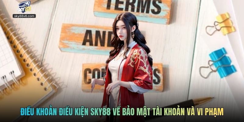 Điều khoản điều kiện Sky88 về bảo mật tài khoản và vi phạm