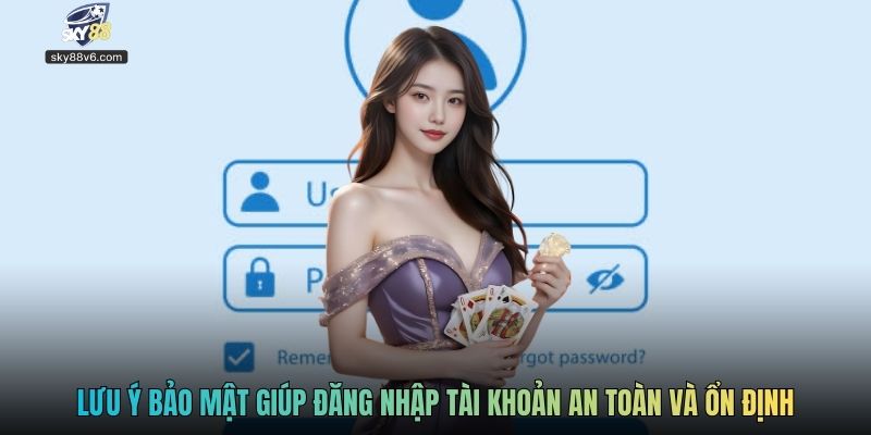 Lưu ý bảo mật giúp đăng nhập tài khoản an toàn và ổn định